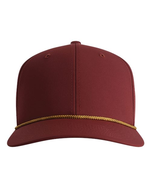 The Wingman Cap - Black Cherry/ Deep Gold Front