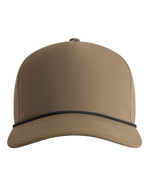 The Harrison Cap - Khaki/ Charcoal Front