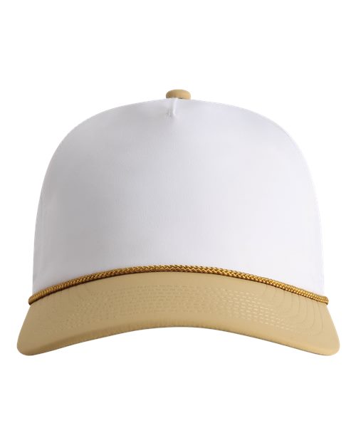 The Harrison Cap - White/ Deep Gold-Deep Gold Front