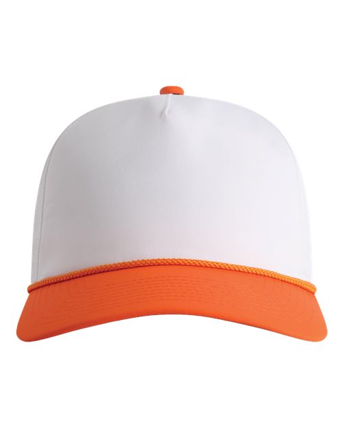 The Harrison Cap - White/ Orange-Orange Front