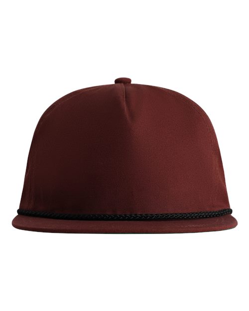 The Original Rope Five-Panel Cap - Black Cherry/ Black Front