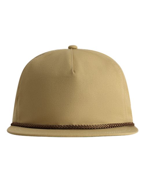 The Original Rope Five-Panel Cap - Deep Gold/ Brown Front