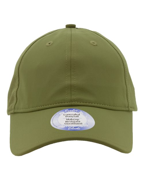 Infinity Her Women's Perforated Performance Cap - Sea Turtle/ Botanicals Front