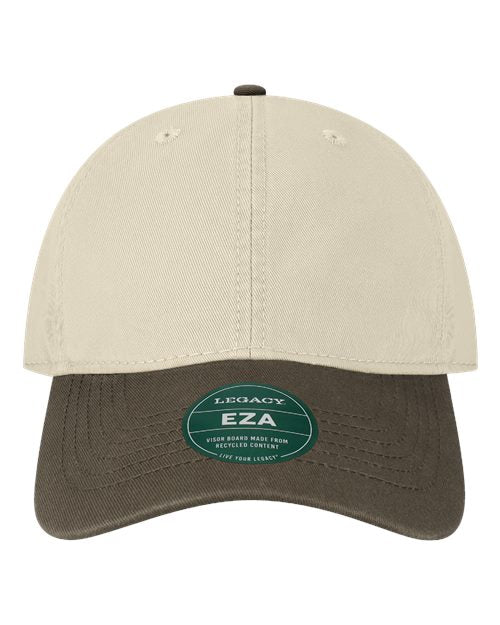 LEGACY Relaxed Twill Dad Hat - Stone/ Brown Front