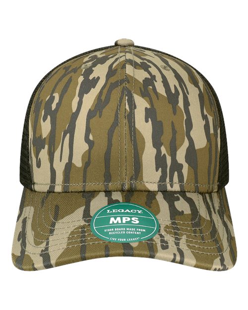 LEGACY Mid-Pro Snapback Trucker Cap - Bottomland/ Black Front