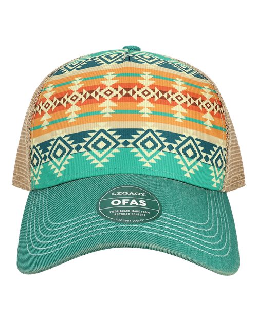 Old Favorite Five-Panel Trucker Cap - Navajo Front