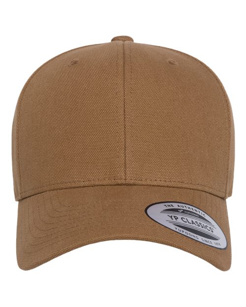 YP Classics Retro Canvas Cap - Light Brown Front