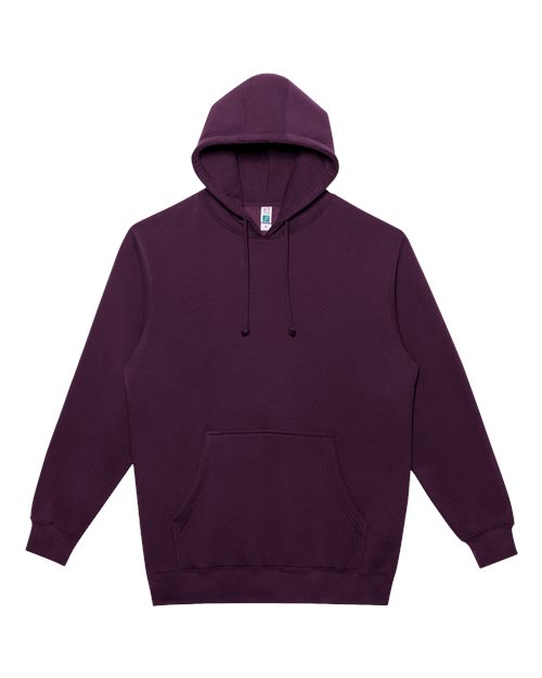 Unisex Heavyweight Hooded Sweatshirt - Plum Front