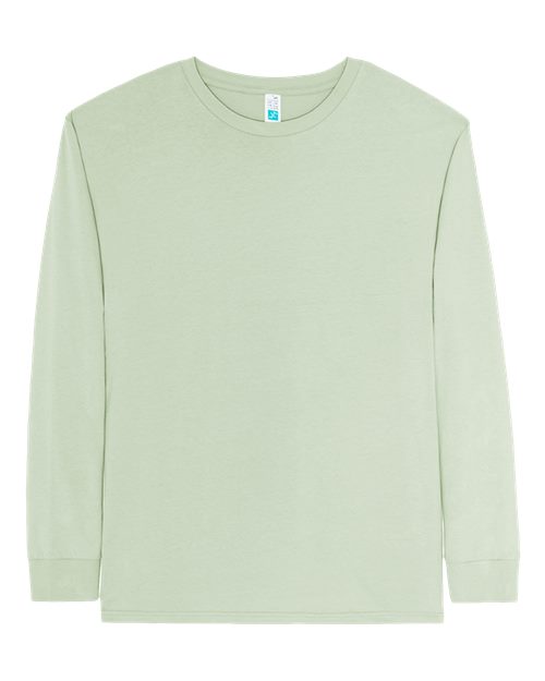 Unisex Heavyweight Long Sleeve T-Shirt - Matcha Front