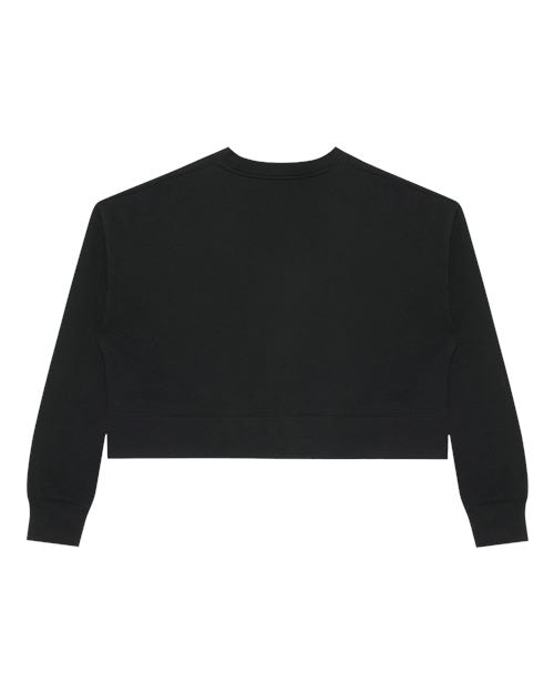 Lane Seven Women's Relaxed Cropped Crewneck Sweatshirt - Back