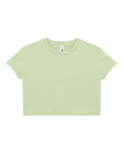 Lane Seven Women's Crop Tee - Matcha Front