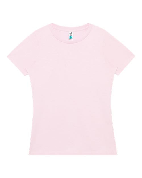 Lane Seven Women's Relaxed Tee - Bubblegum Pink Front