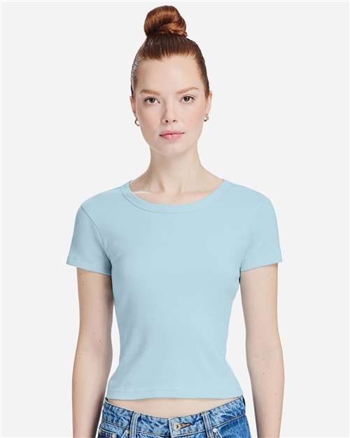 Lane Seven Women's Baby Tee - Model Front