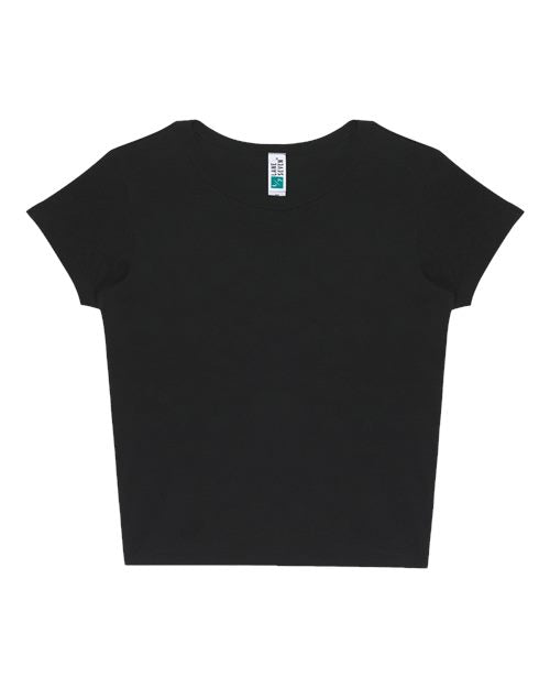 Lane Seven Women's Baby Tee - Black Front