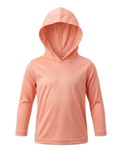 Paragon Toddler Bahama Hooded Long Sleeve T-Shirt - Coral Front