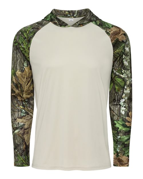 Paragon Men's Biloxi Performance Colorblocked Hooded Long Sleeve T-Shirt - NWTF Obsession Front