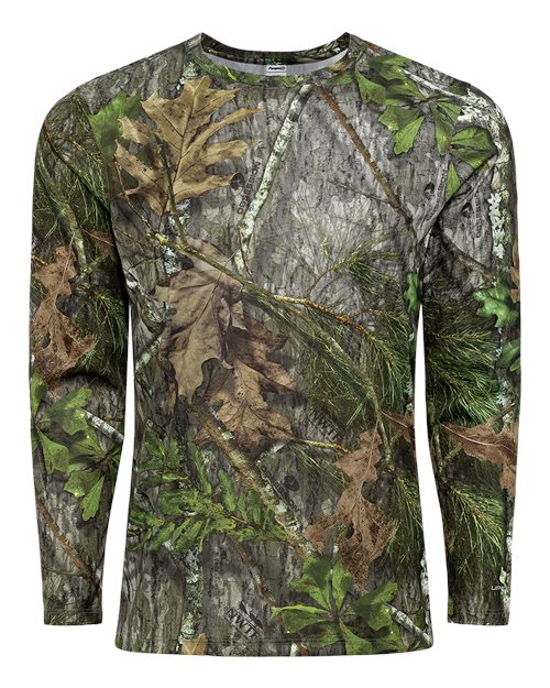 Paragon Men's Oxford Performance Camo Print Long Sleeve T-Shirt - NWTF Obsession Front