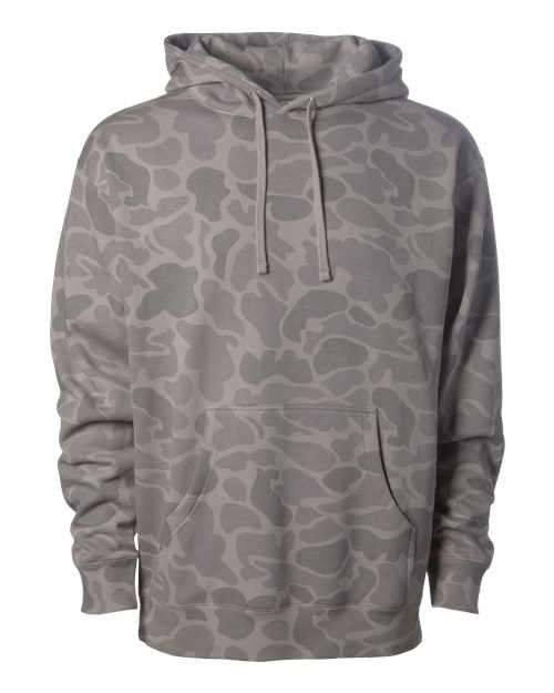 Independent Trading Co. Unisex Heavyweight Hooded Sweatshirt - Desert Duck Camo Front