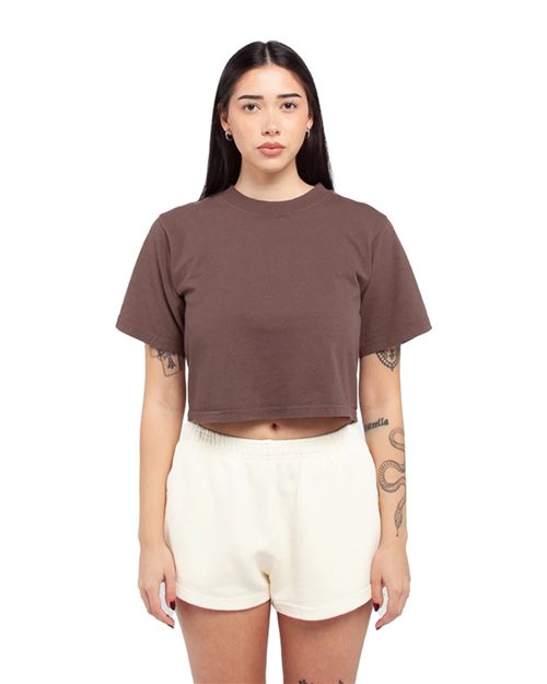 Women's Garment-Dyed Crop T-Shirt - Shadow Front