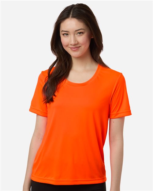Women's Capital Performance T-Shirt - Safety Yellow Front