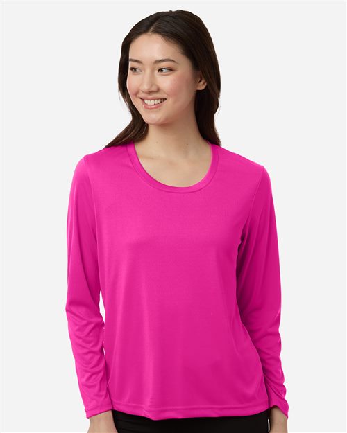Women's Capital Performance Long Sleeve T-Shirt - Acid Green Front