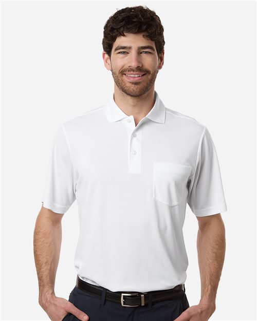 Men's Nova Performance Pique Pocket Polo - Carbon Front