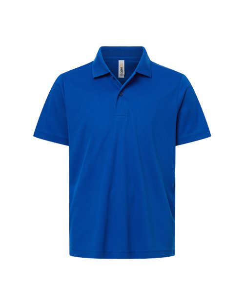 Youth Nova Performance Pique Polo - Classic Red Front
