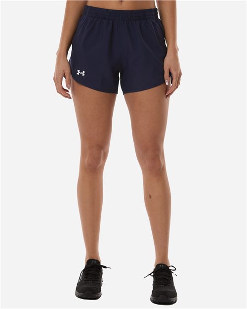 Women's Fly-By Unlined 3" Short - Castlerock/ Castlerock/ White Front