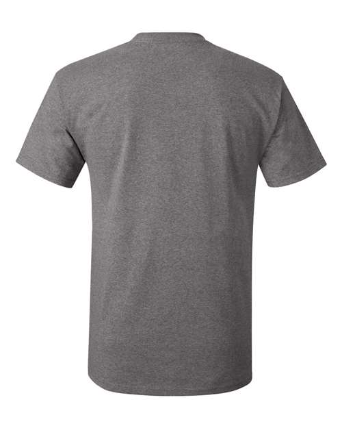 Unisex Authentic T-Shirt - Charcoal Heather Back