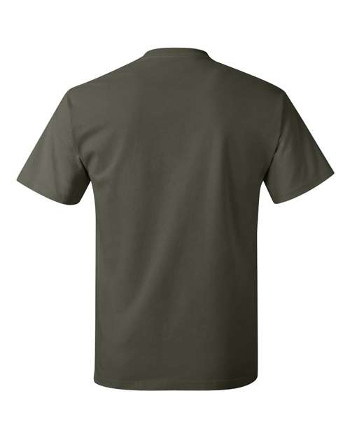 Unisex Authentic T-Shirt - Fatigue Green Back