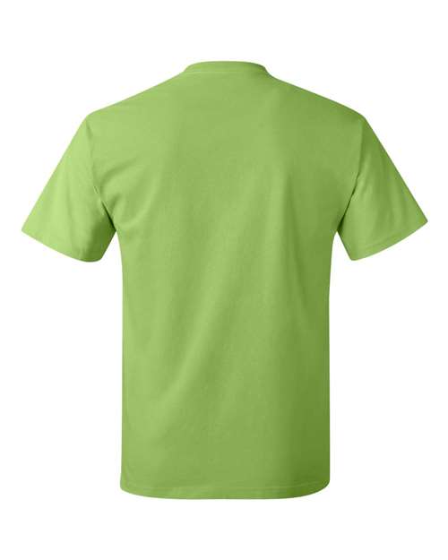 Unisex Authentic T-Shirt - Lime Back