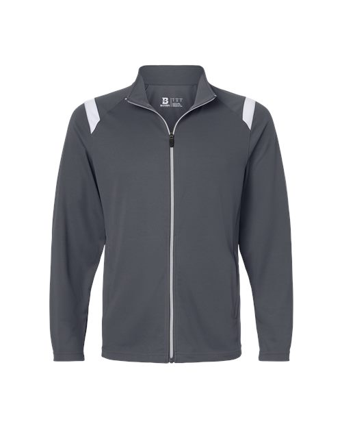 Men's On The Rise Outercore Warm-up Jacket - Columbia Blue/ White Front