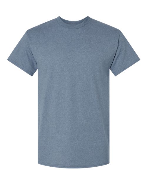 Gildan Unisex Ultra Cotton® T-Shirt - Heather Indigo Front