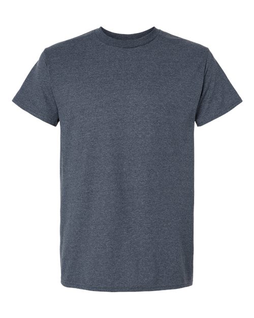 Gildan Unisex Ultra Cotton® T-Shirt - Heather Navy Front