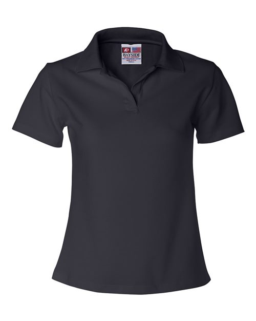 Women's USA-Made V-Neck Polo - Sand Front