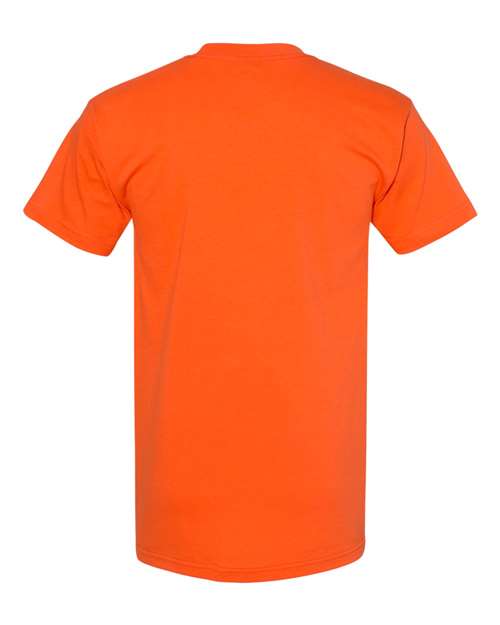 Unisex USA-Made Heavyweight T-Shirt - Orange Back