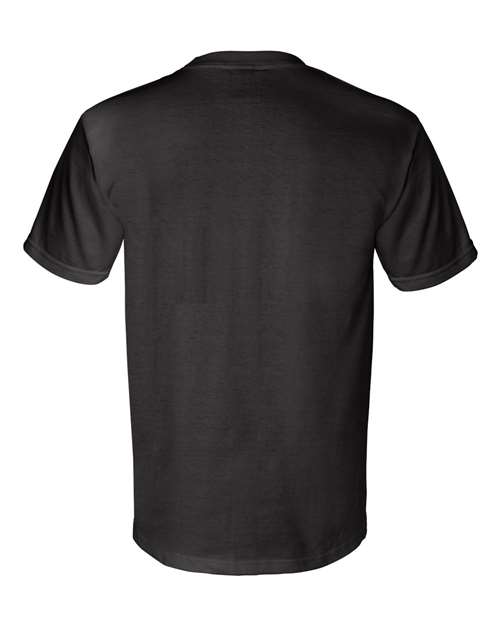 Unisex Union-Made Pocket T-Shirt - Black Back