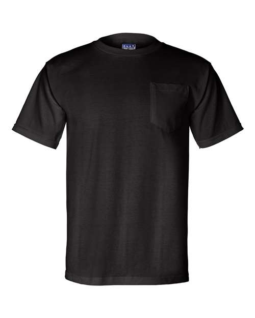 Unisex Union-Made Pocket T-Shirt - Black Front