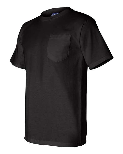 Bayside Unisex Union-Made Pocket T-Shirt - Side