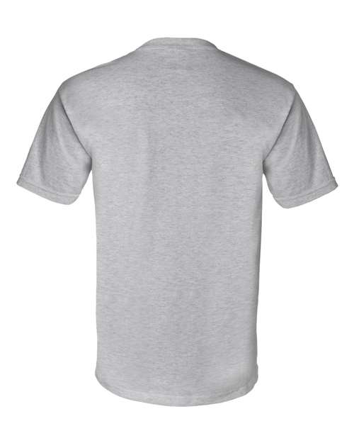 Unisex Union-Made Pocket T-Shirt - Dark Ash Back