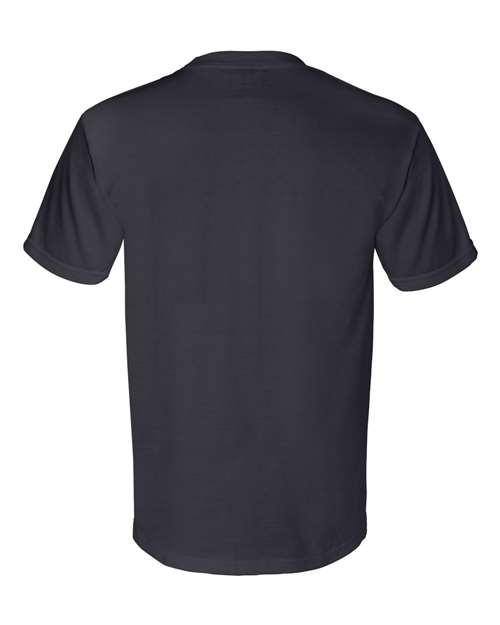 Unisex Union-Made Pocket T-Shirt - Navy Back