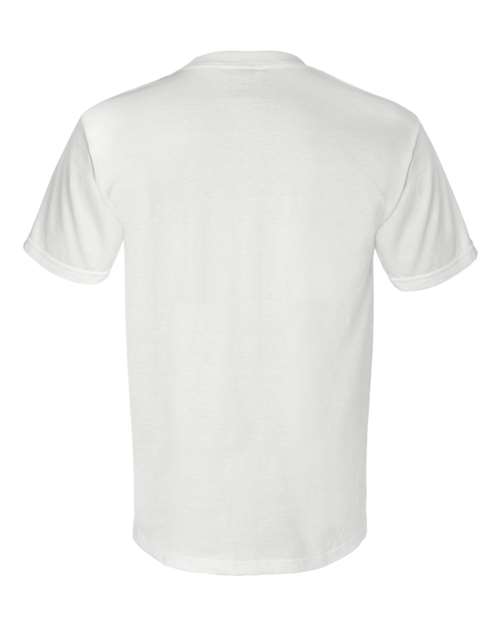 Unisex Union-Made Pocket T-Shirt - White Back