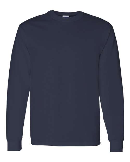 Gildan Unisex Heavy Cotton™ Long Sleeve T-Shirt - Navy Front