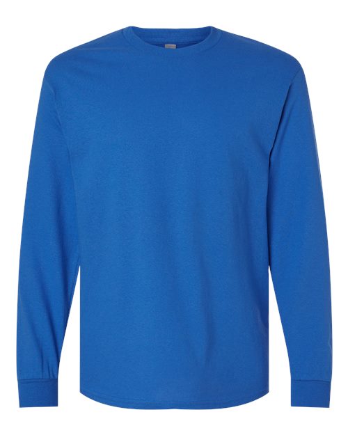 Gildan Unisex Heavy Cotton™ Long Sleeve T-Shirt - Royal Front