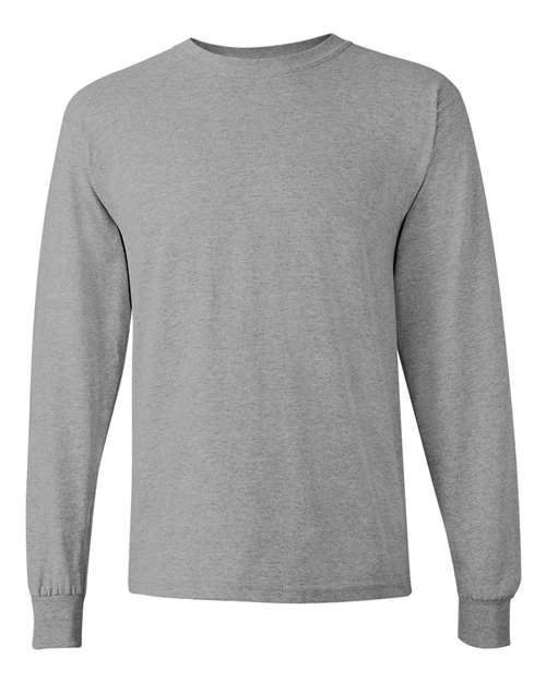 Gildan Unisex Heavy Cotton™ Long Sleeve T-Shirt - Sport Grey Front