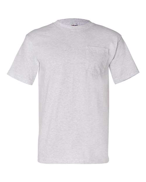 Unisex USA-Made Pocket T-Shirt - Ash Front