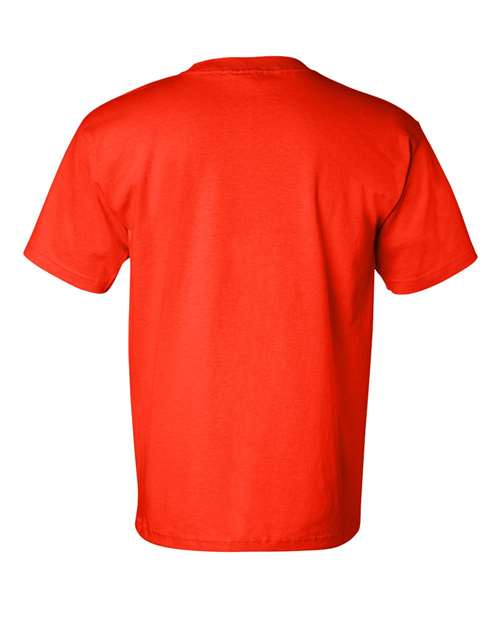 Unisex USA-Made Pocket T-Shirt - Orange Back