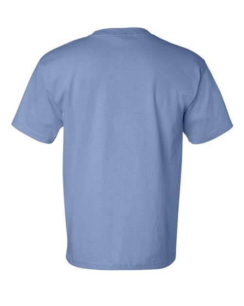 Unisex USA-Made Pocket T-Shirt - Carolina Blue Back