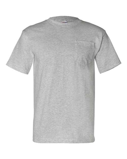 Unisex USA-Made Pocket T-Shirt - Dark Ash Front