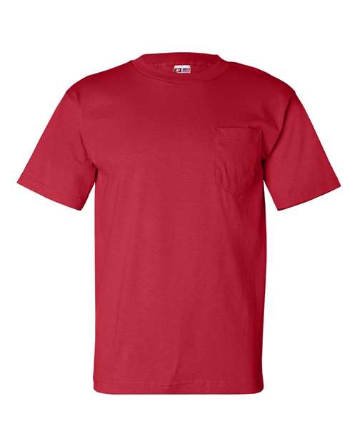 Unisex USA-Made Pocket T-Shirt - Red Front